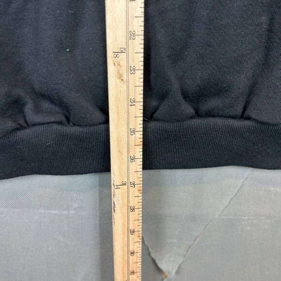 Jerzees Sweatshirt Women Size XL Black Floral Graphic Pullover Mock Collar USA - Picture 5 of 6